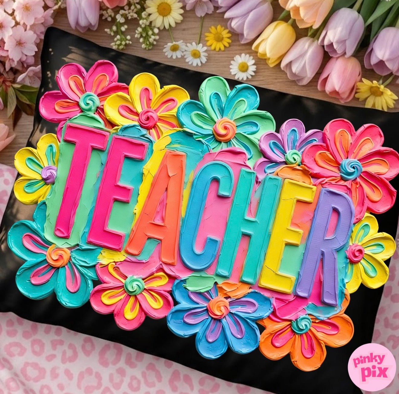 Occupation Teacher Para Counselor Sped Teaching Bright Floral