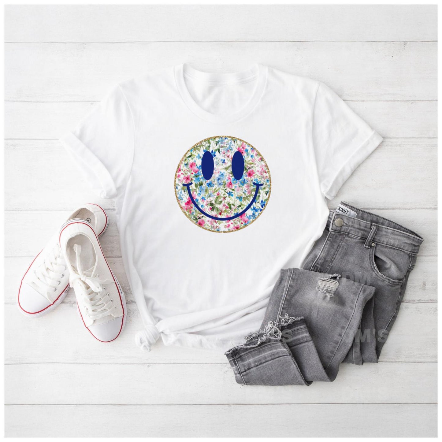 Floral Smiley Shirts & Transfers