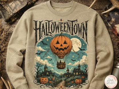 VINTAGE HALLOWEEN TOWN SPOOKY CUTE