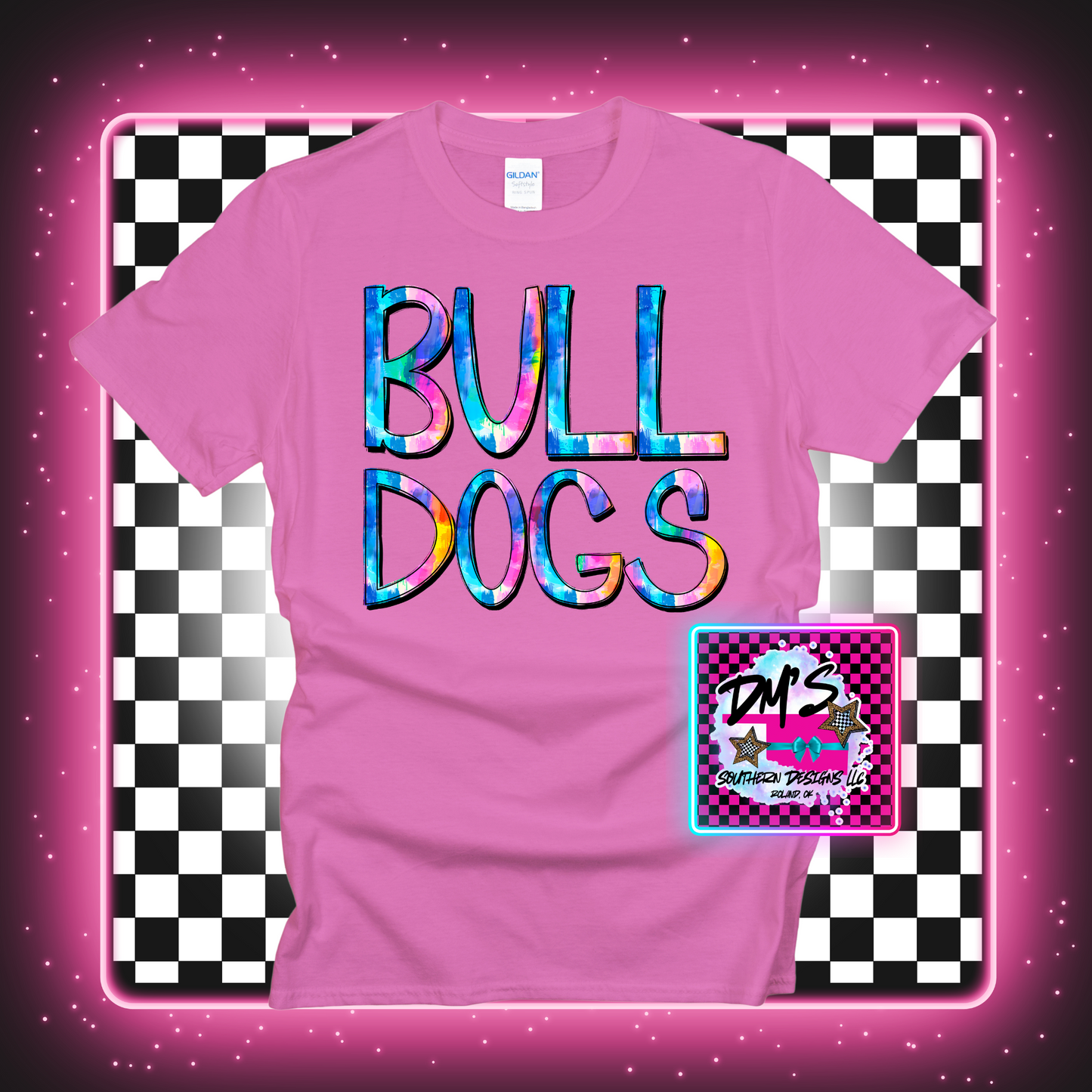 BULLDOGS TIE DYE MASCOT