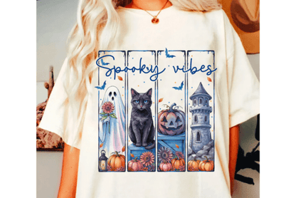 SPOOKY VIBES - BLUE LETTERING
