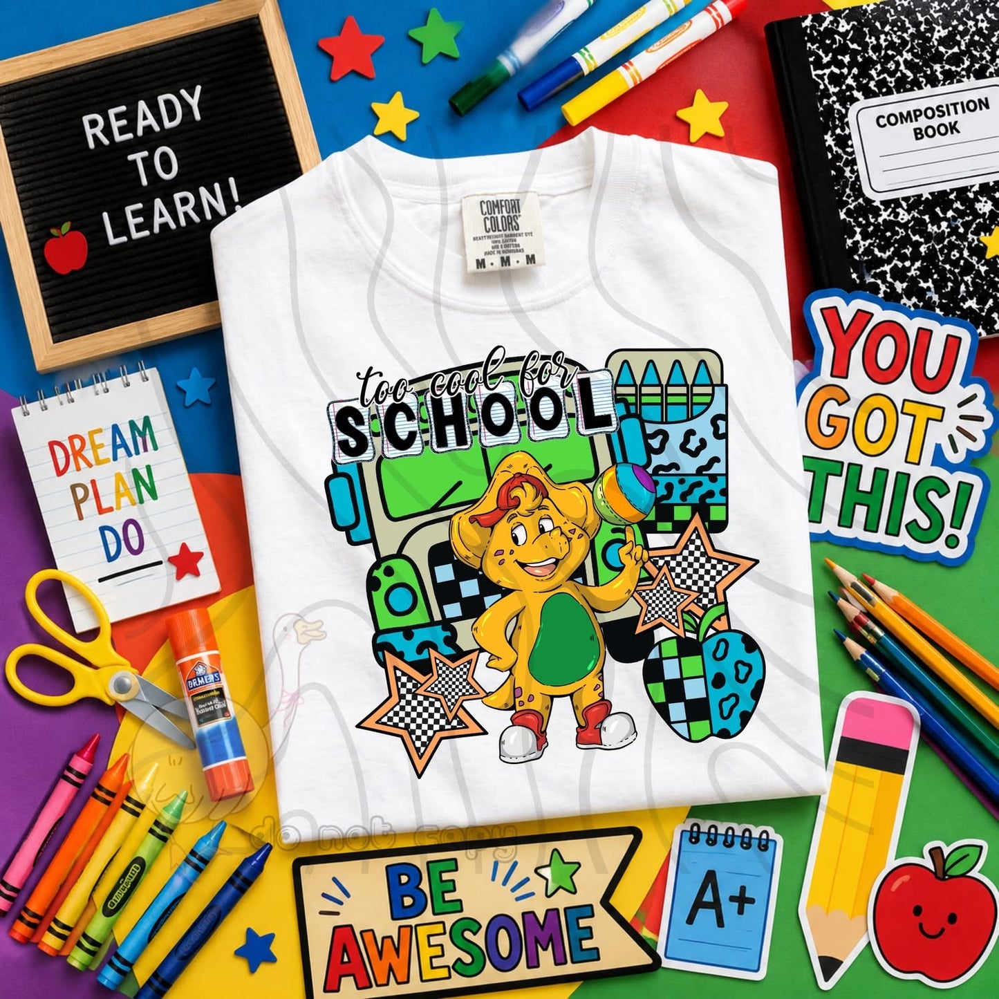 TOO COOL FOR SCHOOL - CHARACTER BUNDLE - FIRST DAY OF SCHOOL - BACK TO SCHOOL