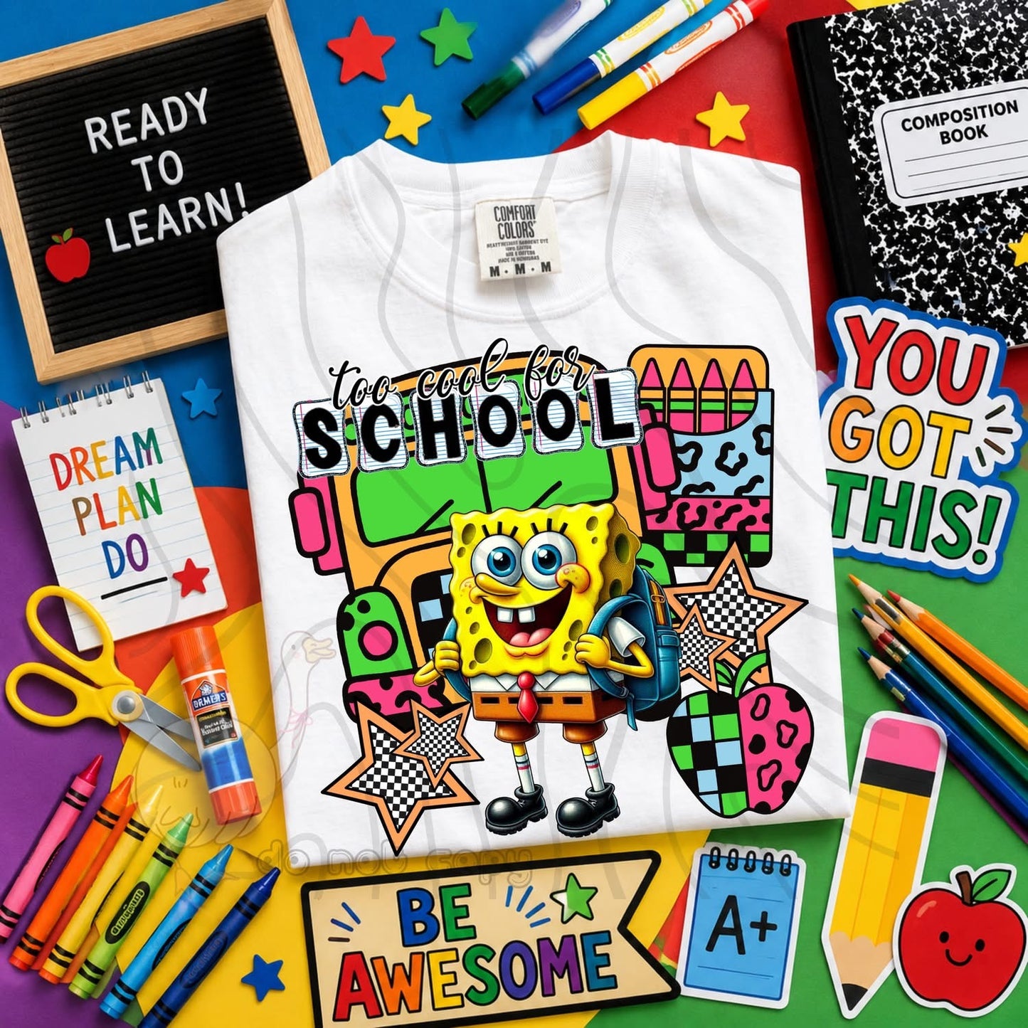 TOO COOL FOR SCHOOL - CHARACTER BUNDLE - FIRST DAY OF SCHOOL - BACK TO SCHOOL
