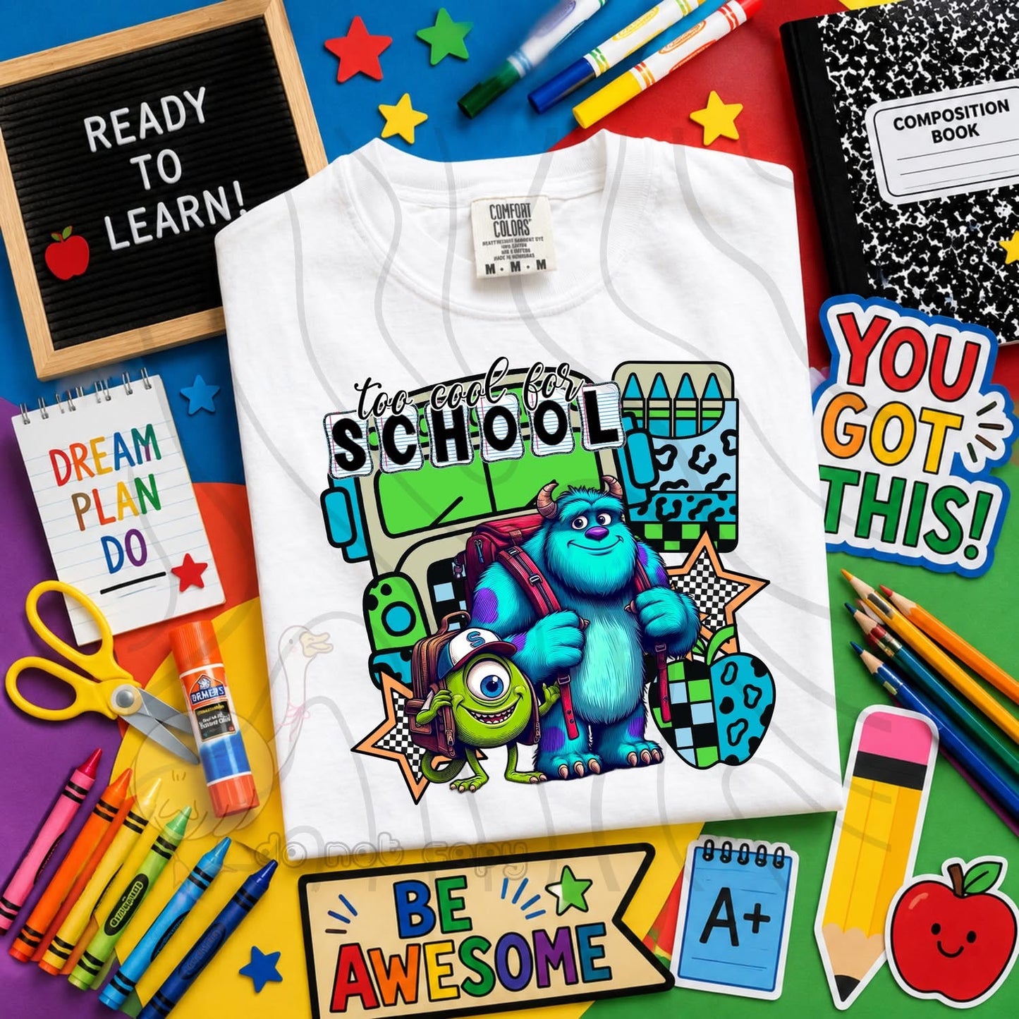 TOO COOL FOR SCHOOL - CHARACTER BUNDLE - FIRST DAY OF SCHOOL - BACK TO SCHOOL