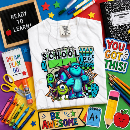 TOO COOL FOR SCHOOL - CHARACTER BUNDLE - FIRST DAY OF SCHOOL - BACK TO SCHOOL