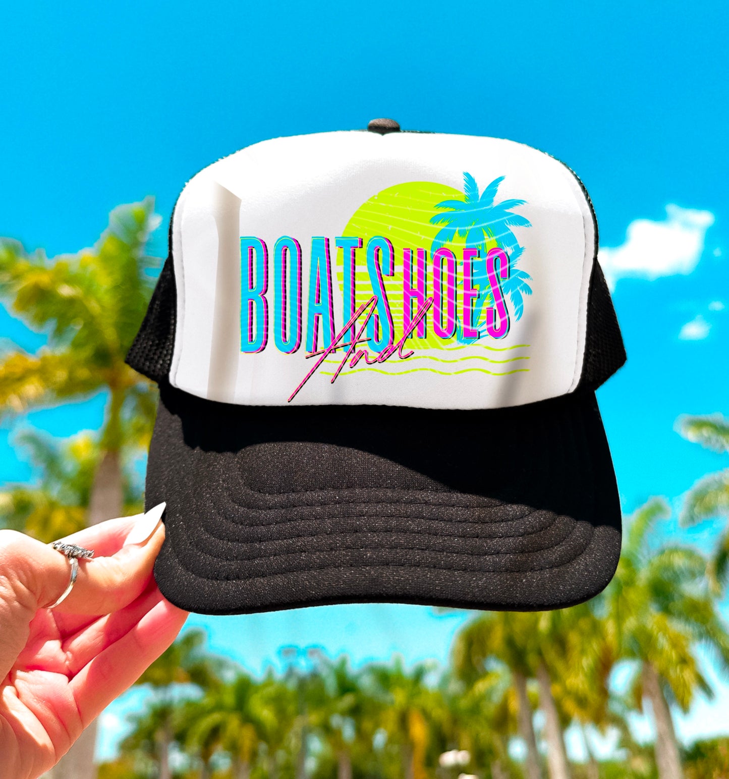 Hot Beach Hot Cowgirl Hot Summer Boats AND Hoes - Ready to Press DTF Transfer,  Trucker Hats, Shirts & Transfers