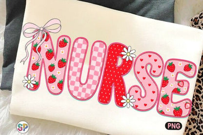 Strawberry Coquette Summer - Mama Summer Nurse Teacher