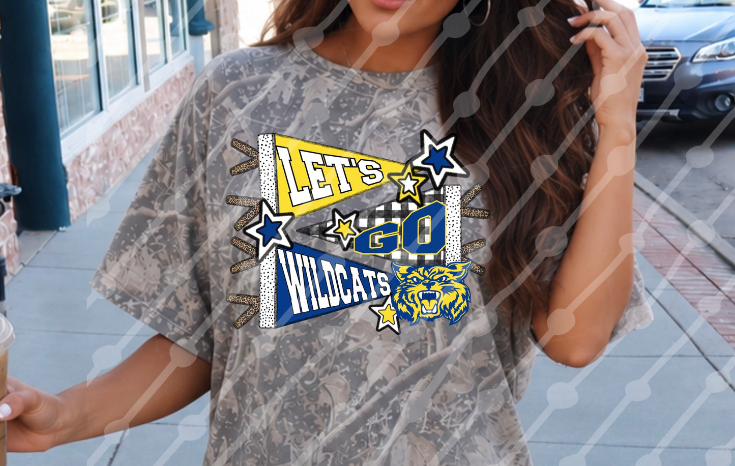 LETS GO WILDCATS PENNANT