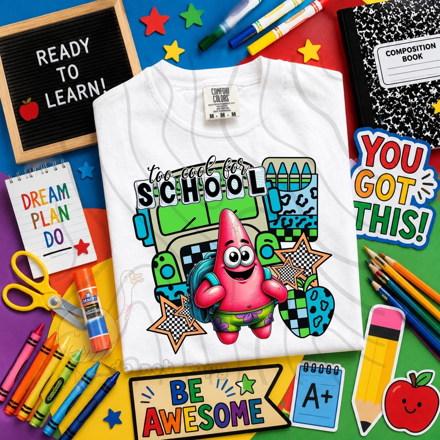 TOO COOL FOR SCHOOL - CHARACTER BUNDLE - FIRST DAY OF SCHOOL - BACK TO SCHOOL