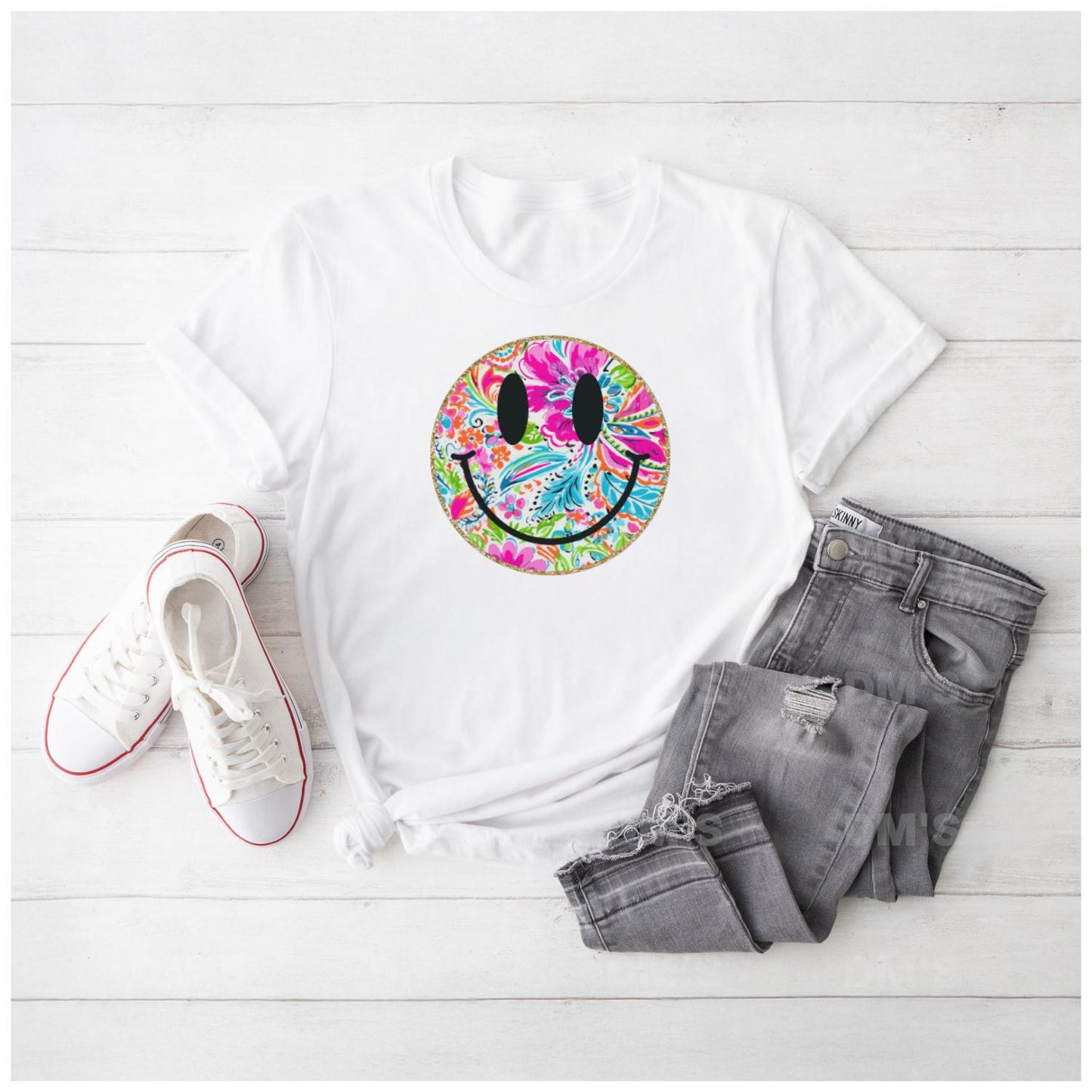 Floral Smiley Shirts & Transfers