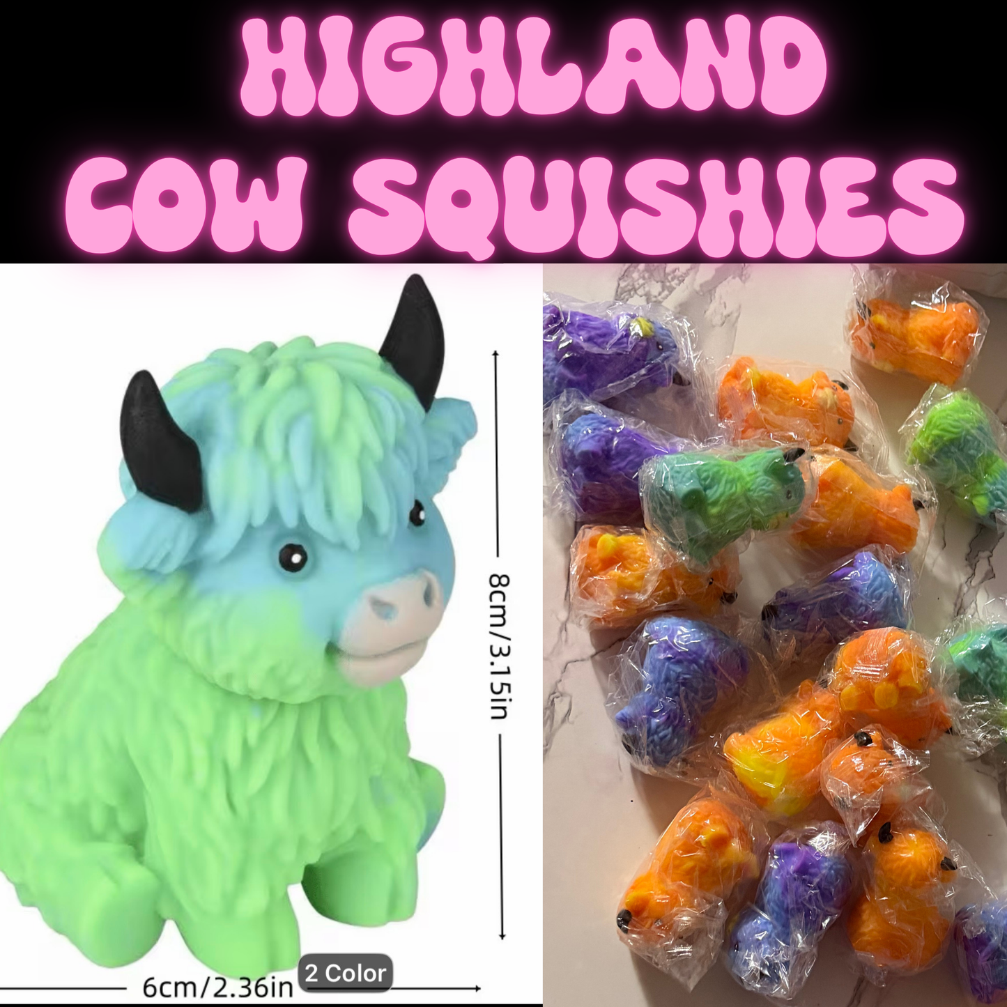 Highland Cow Squishies