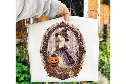 SPOOKY HALLOWEEN GOOSE PORTAIT