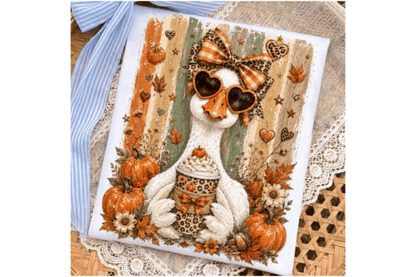 FALL LEOPARD LATTE GOOSE
