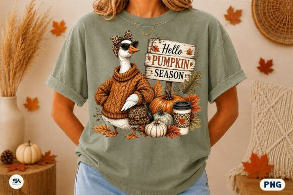 HELLO PUMPKIN SEASON GOOSE