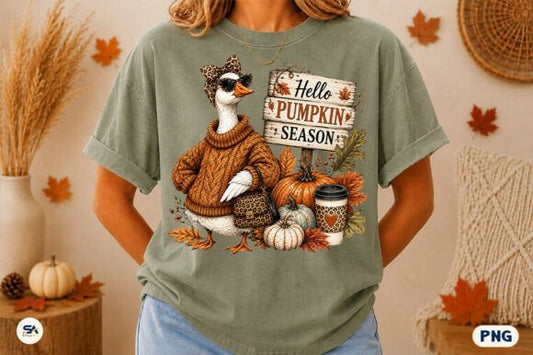 HELLO PUMPKIN SEASON GOOSE