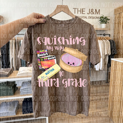 Squishing my way to school Designs