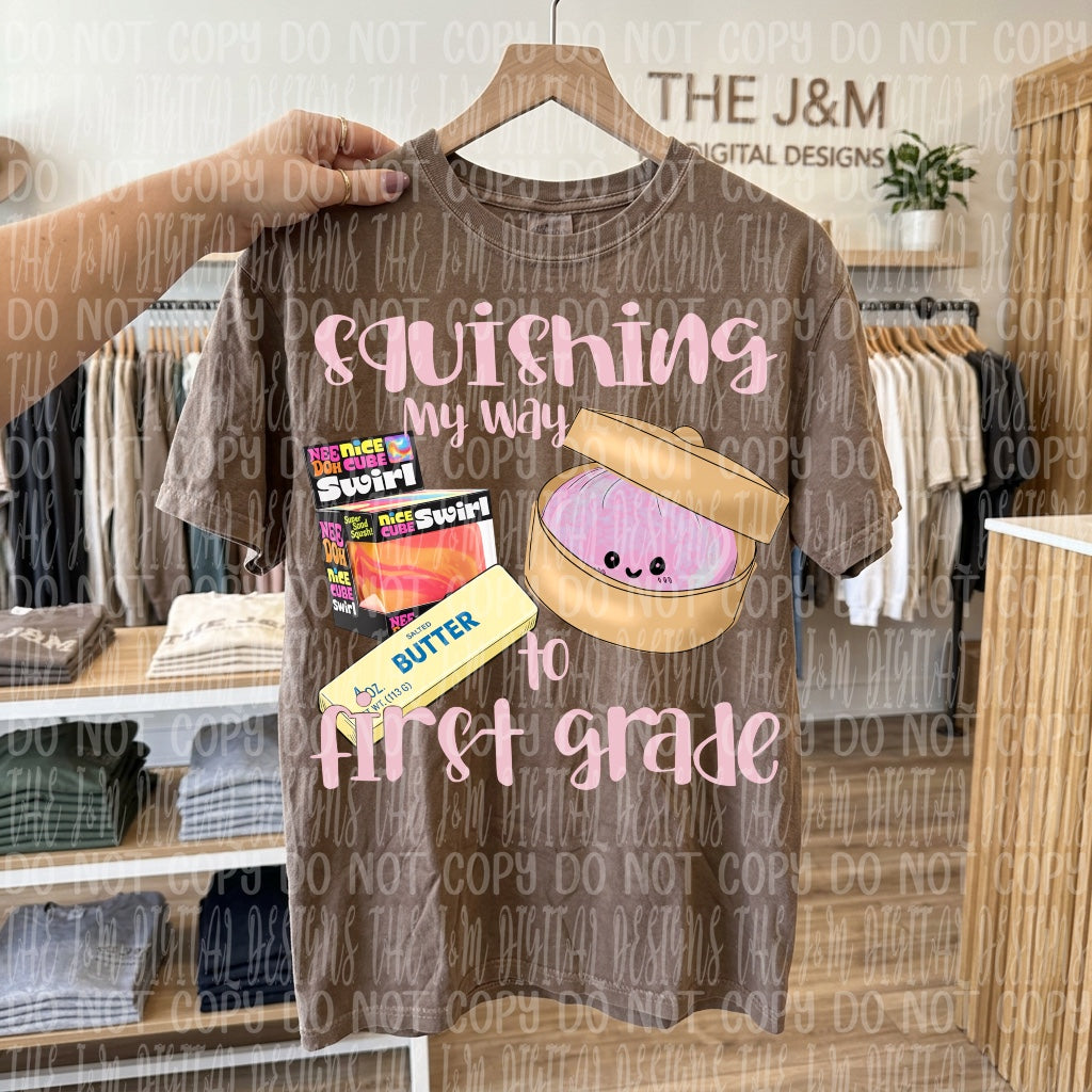 Squishing my way to school - GIRL Trucker Hats, Shirts & Transfers