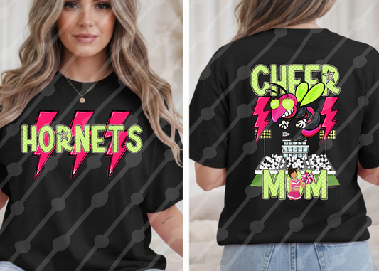 LIGHTNING CHEER MOM HORNETS MASCOT