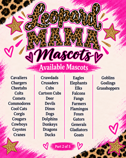Leopard Mama Mascots (100+ Mascots!)