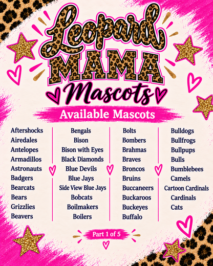 Leopard Mama Mascots (100+ Mascots!)