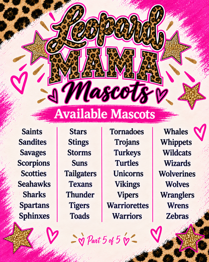 Leopard Mama Mascots (100+ Mascots!)
