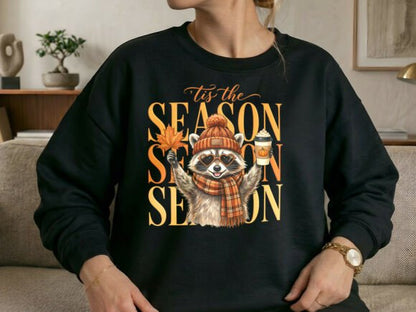 TIS THE SEASON FALL RACCOON