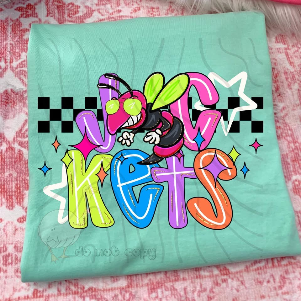 NEON CHECKERED MASCOTS