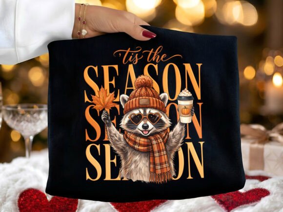TIS THE SEASON FALL RACCOON