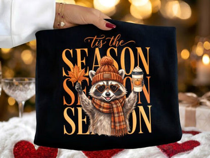 TIS THE SEASON FALL RACCOON