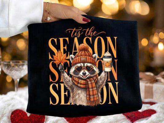 TIS THE SEASON FALL RACCOON
