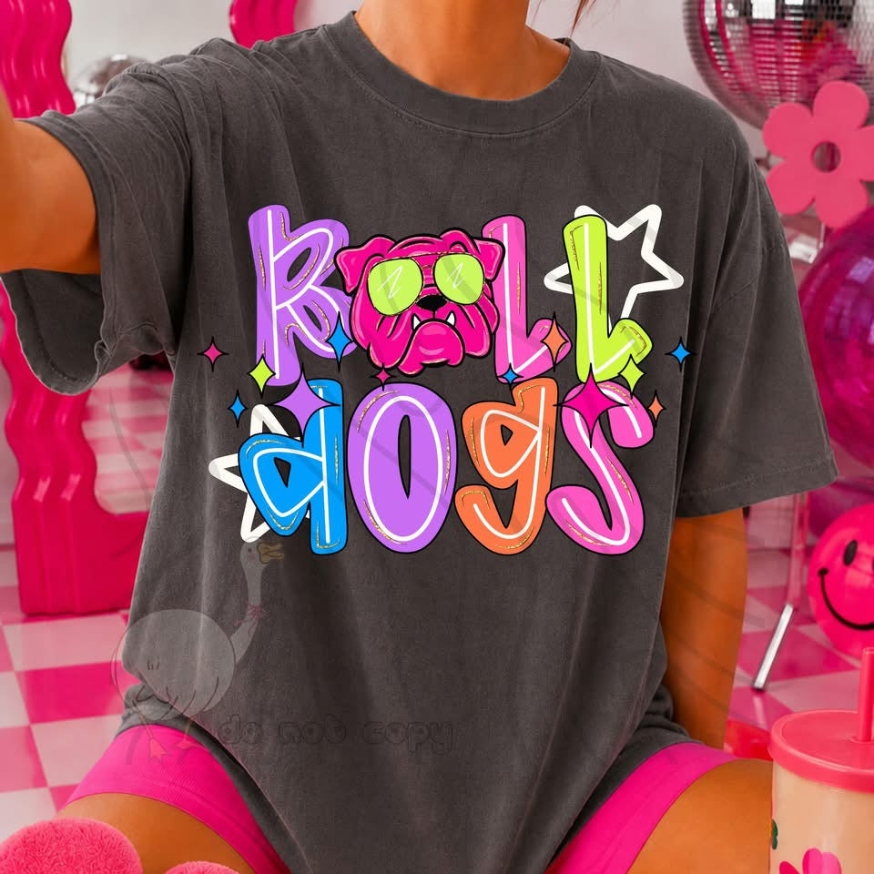NEON BULLDOGS MASCOT