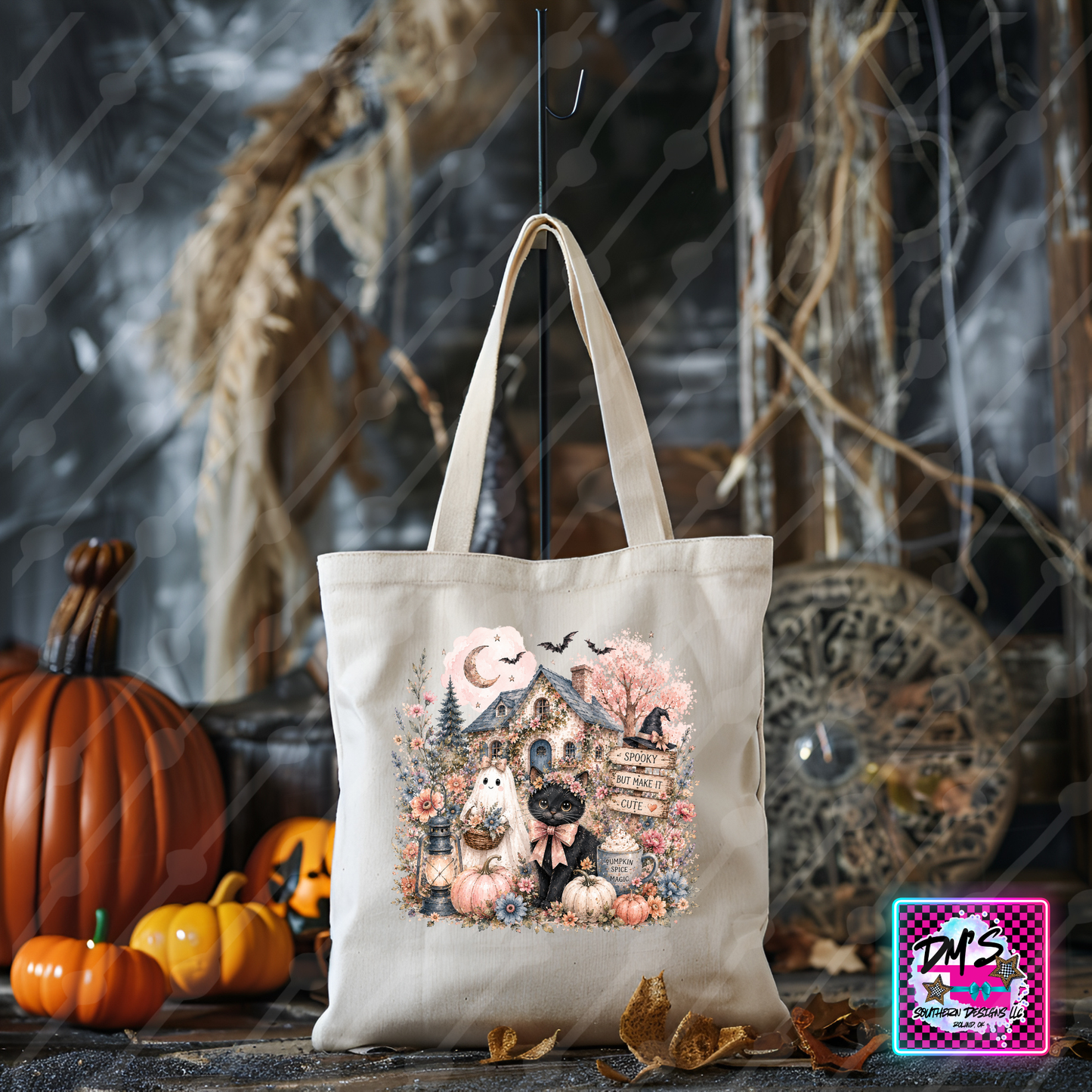SPOOKY BUT MAKE IT CUTE TOTE BAG