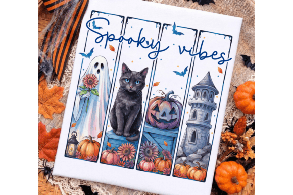 SPOOKY VIBES - BLUE LETTERING