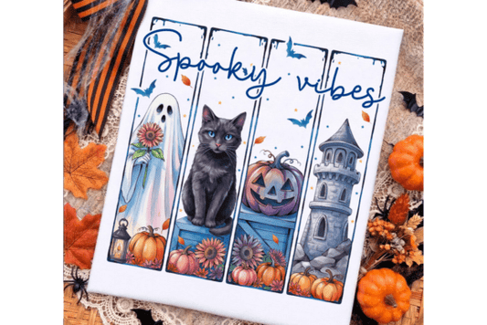 SPOOKY VIBES - BLUE LETTERING