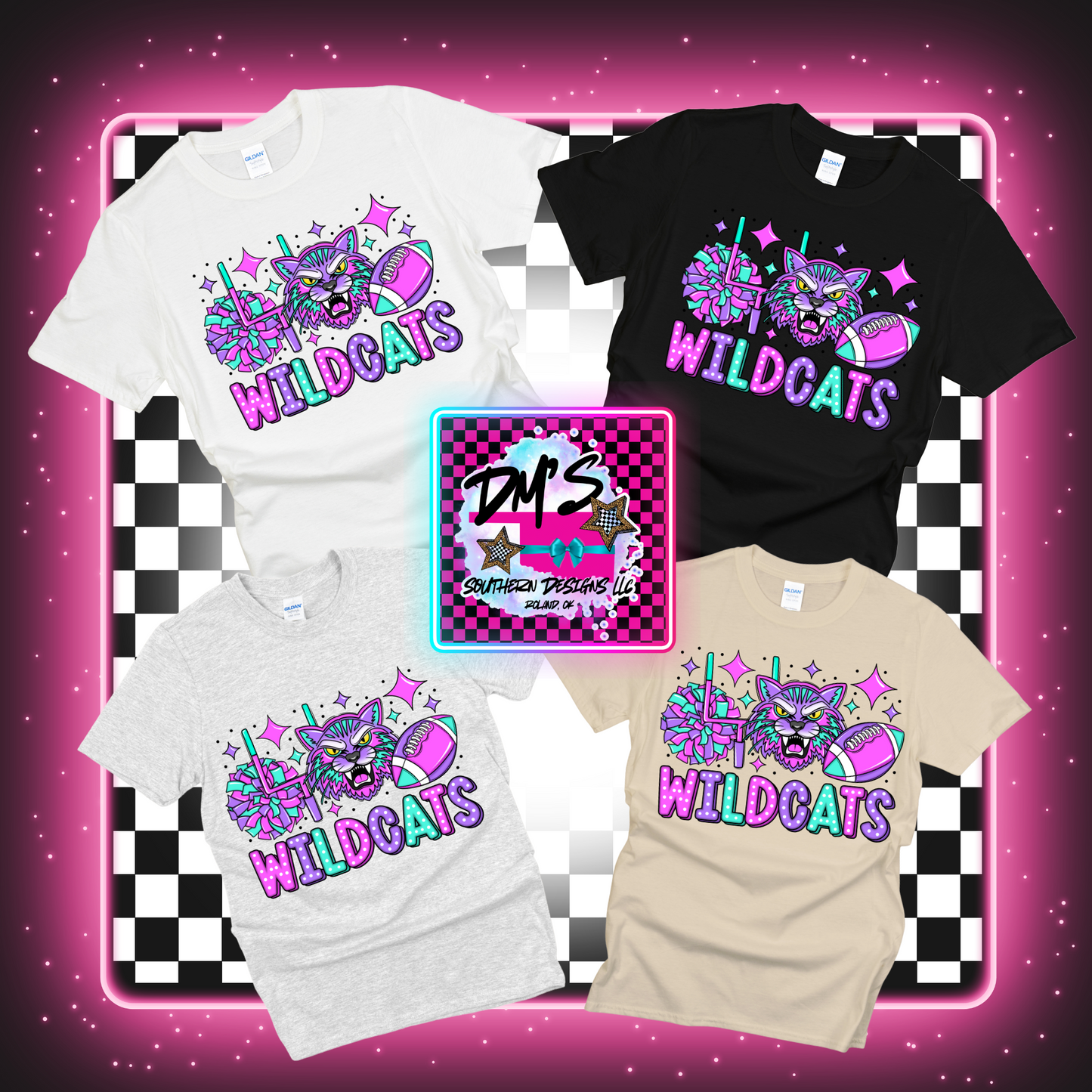 WILDCATS FOOTBALL COLORFUL