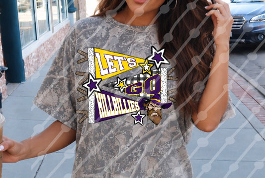 LETS GO HILLBILLIES PENNANT