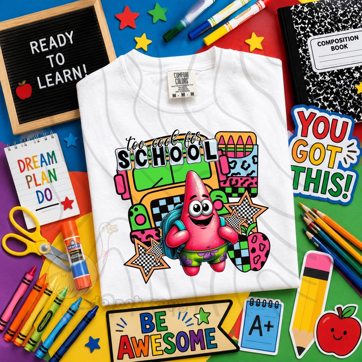 TOO COOL FOR SCHOOL - CHARACTER BUNDLE - FIRST DAY OF SCHOOL - BACK TO SCHOOL
