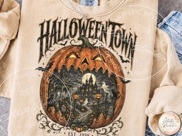 VINTAGE HALLOWEEN TOWN SPOOKY CUTE