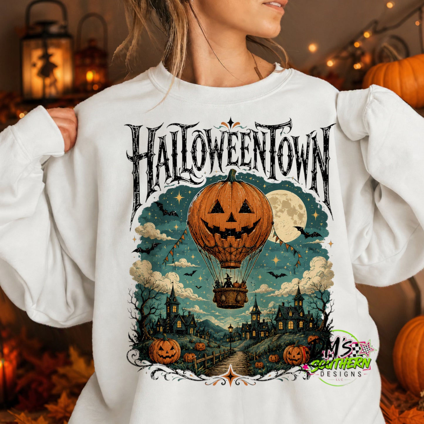 VINTAGE HALLOWEEN TOWN SPOOKY CUTE