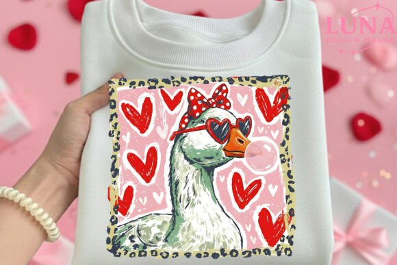 VALENTINE GOOSE BUBBLE SHIRT