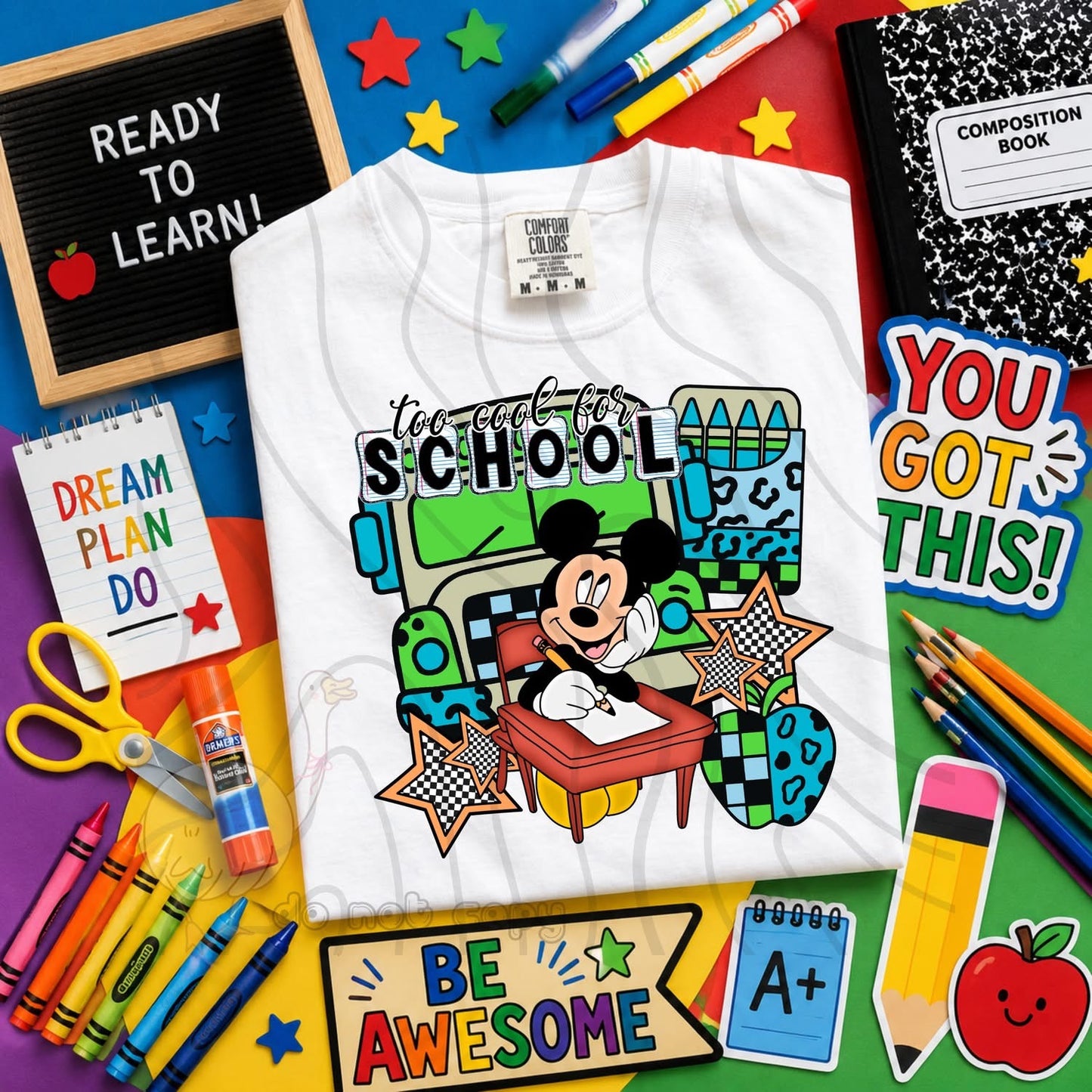 TOO COOL FOR SCHOOL - CHARACTER BUNDLE - FIRST DAY OF SCHOOL - BACK TO SCHOOL