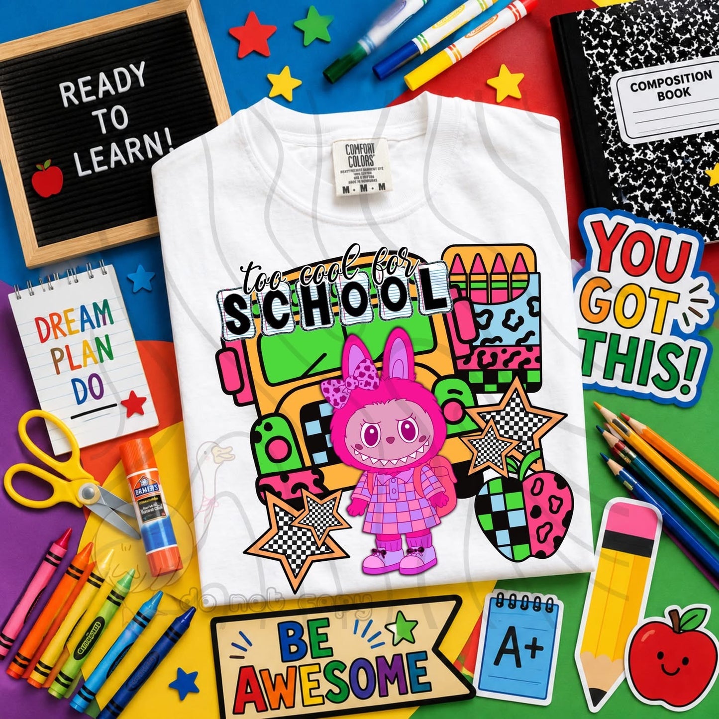 TOO COOL FOR SCHOOL - CHARACTER BUNDLE - FIRST DAY OF SCHOOL - BACK TO SCHOOL