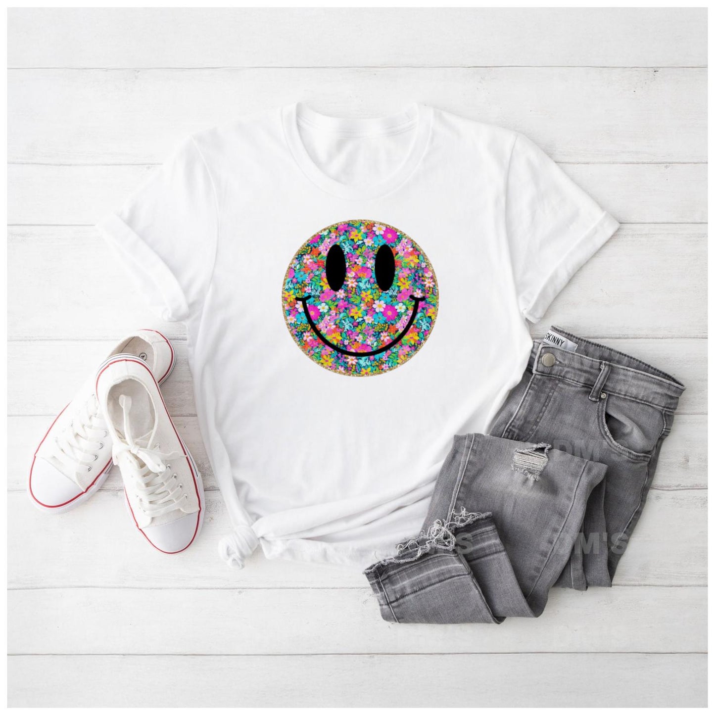 Floral Smiley Shirts & Transfers