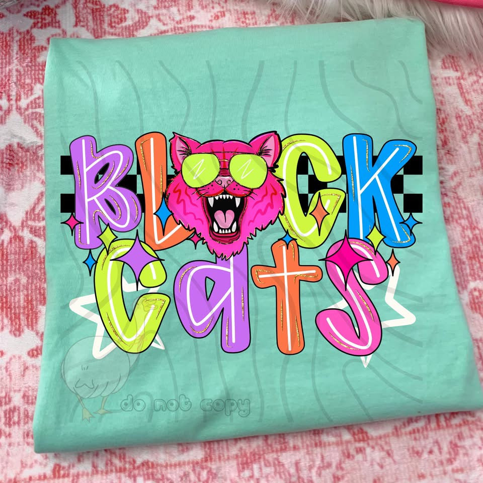 NEON CHECKERED MASCOTS