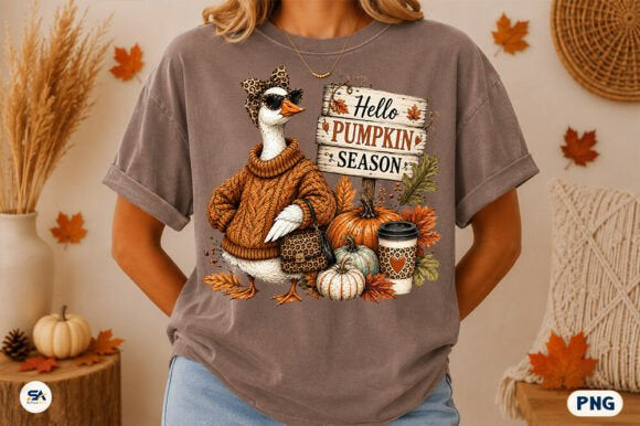 HELLO PUMPKIN SEASON GOOSE