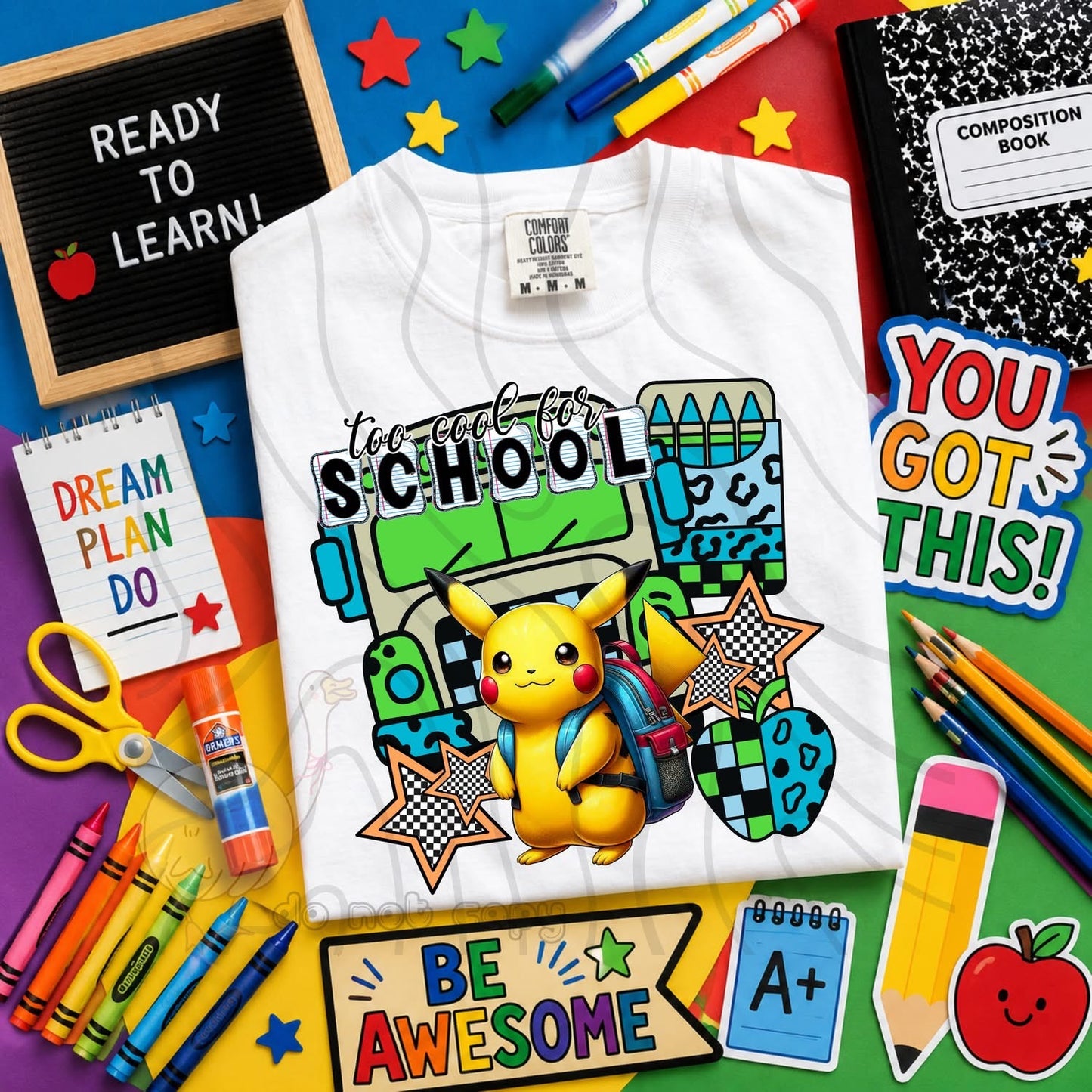 TOO COOL FOR SCHOOL - CHARACTER BUNDLE - FIRST DAY OF SCHOOL - BACK TO SCHOOL