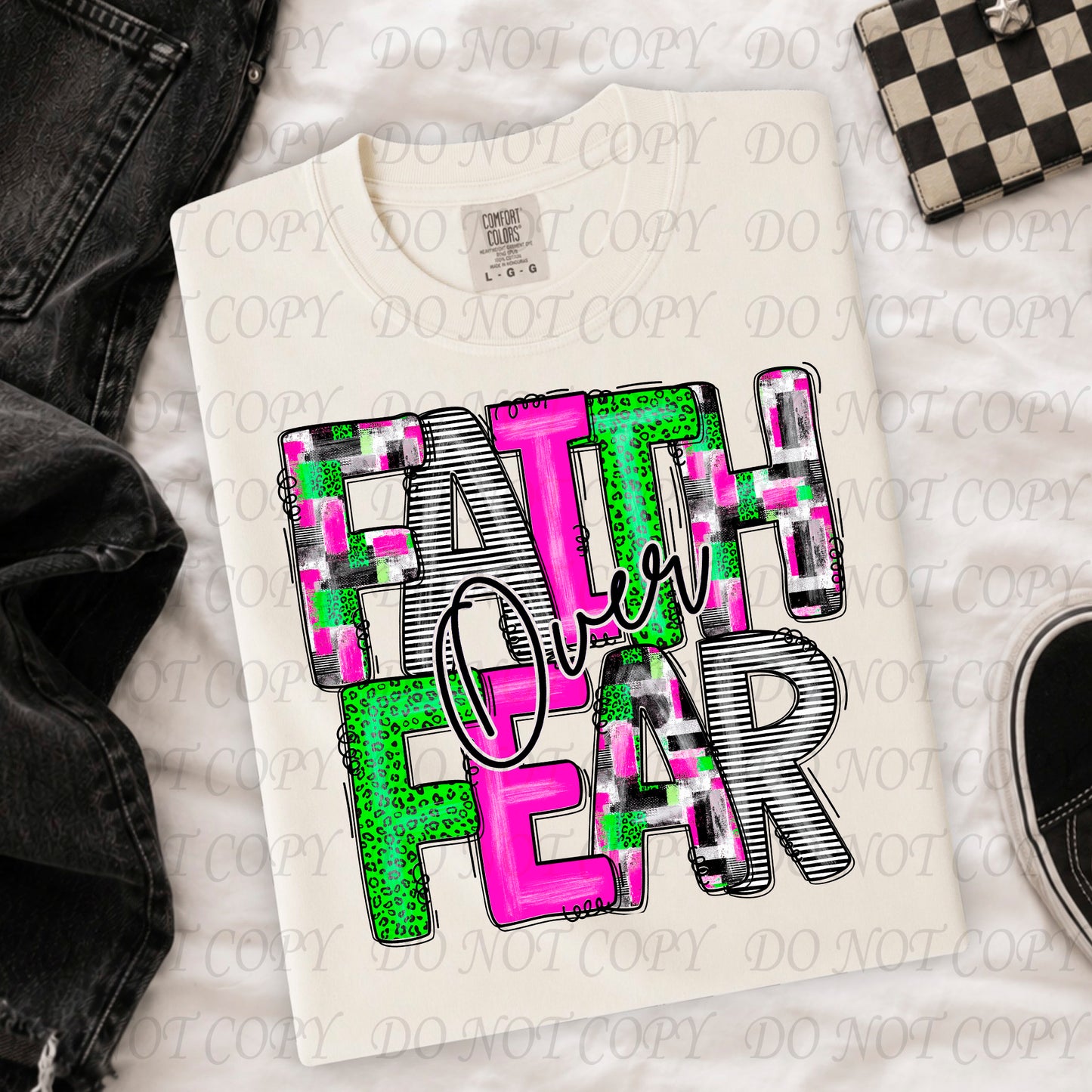 FAITH OVER FEAR - FINISHED APPAREL - SHIRTS - TRUCKER HATS - ACCESSORIES - SUBLIMATION & DTF TRANSFERS