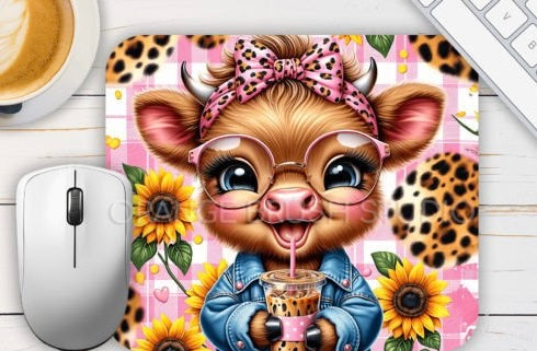 Cute Cow Mouse Pad