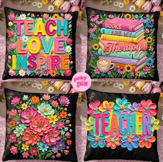 Teacher Teaching Bright Floral