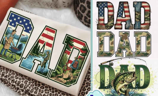 Dad - Fathers Day DTF Bundle - 4 Designs